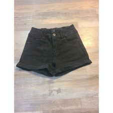 No boundaries size 7 juniors high rise black denim shorts