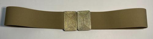 Cintura donna vintage oro elasticizzata elastica 2" vita larga vestito fibbie metallo - Foto 1 di 13