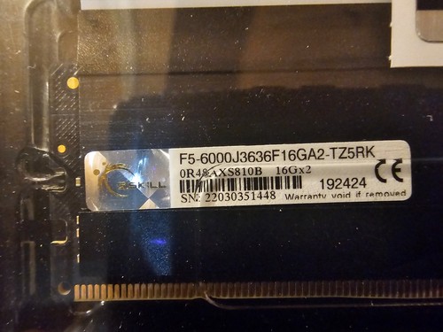 Open Box G.Skill Trident Z5 RGB Series Intel XMP 32GB 2x16GB 288Pin DDR5 6000MTs - Picture 4 of 4