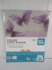 Copy Paper 30% Recycled 8.5" x 11" Purple 100 Sheets New