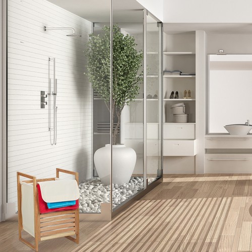Portabiancheria Contenitore per biancheria Porta panni sporchi 50 L Lavabile - Foto 2 di 9