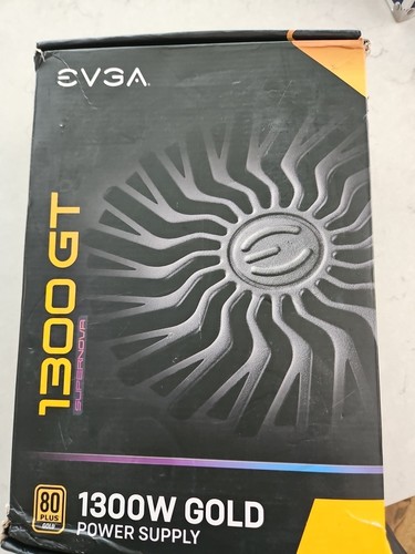 EVGA 1300 GT 80 Plus Gold 1300W Power Supply (No Modular Cables)
