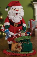 Bucilla 3-D SANTA Felt Christmas Kit OOP Factory Direct RARE