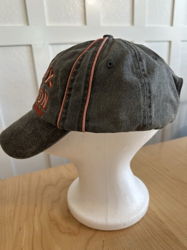 Vtg Y2K Faded Distressed Harley Davidson Racing Gray Hat - Picture 4 of 6