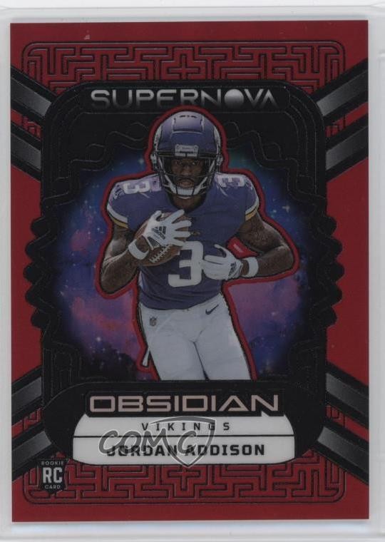 2023 Panini Obsidian Supernova Asia Red Flood Electric Etch Jordan Addison 17tx