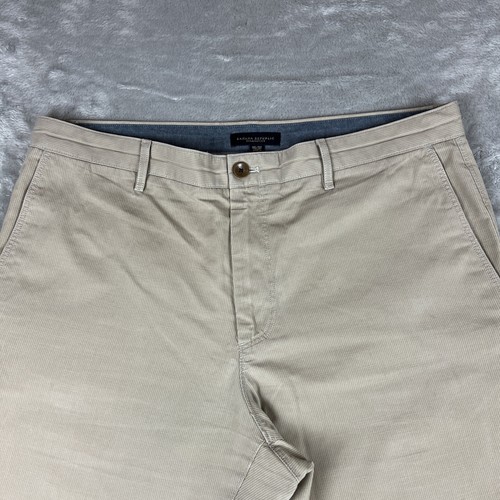 Banana Republic Pants Mens 36x32 Beige Khaki Emerson Straight Fit Chino Cotton - Picture 2 of 11