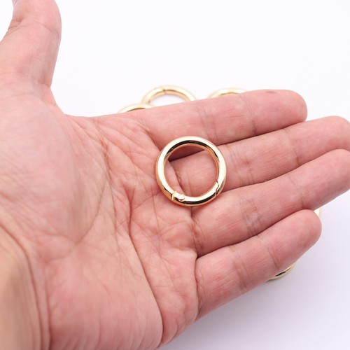 20 Stück Trigger Feder O Ringe Rund Karabiner Clip Schnapper für Schlüsselanhänger Schnalle, B... - Bild 4 von 6