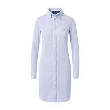 Ralph Lauren Blue Knit Oxford Shirt Dress Cotton Womens Size XS Superb Condition