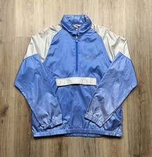 80s VINTAGE Converse Blue Quarter Zip Pullove...