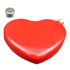 1Pc Creative Heart-Shaped Hip Flask 4 Ounces Mini Portable Wine Bottle