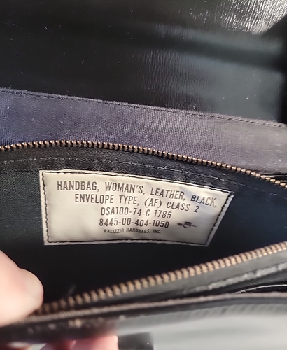 Vintage Militär Damen Leder Palizzio Handtasche, Klasse 2 - Bild 10 von 13