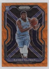2020-21 Panini Prizm Orange Wave Prizm /60 Xavier Tillman #299 Rookie RC