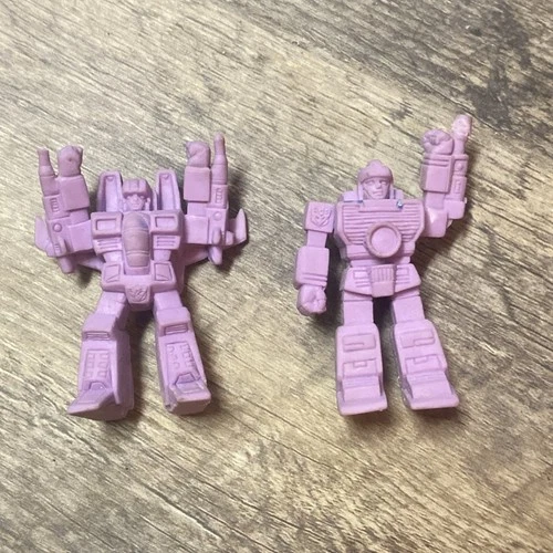 Vintage TRANSFORMERS G1 Decoy Mini Figures Purple Lot of 2 #33 #52