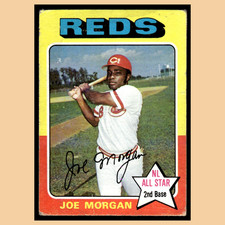 Joe Morgan #180 1975 Topps Cincinnati Reds Baseball Card MLB EX