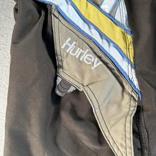 Hurley Boys Brown Board Shorts Swim Trunks Size 16 XL SURFING WAKEBOARD - Picture 4 of 9
