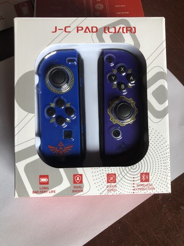 For Nintendo Switch Joy Con L & R Bluetooth Wireless Gamepad Blue Shield - Picture 3 of 4