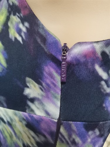 AUTH VINTAGE GIANNI VERSACE abstract floral printed jersey dress IT 40 - Picture 10 of 23
