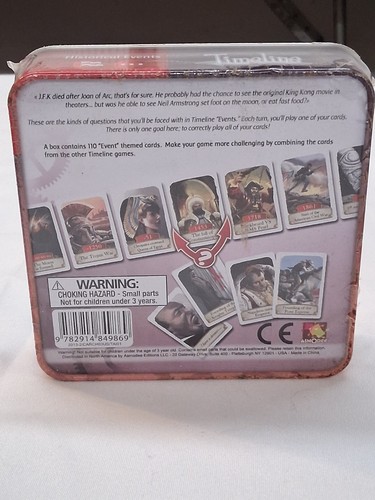 Asmodee Timeline Historical Events Card Game Tin Frederic Henry NEW SEALED - Picture 4 of 5