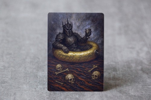 CHILLING ONE RING | MTG Satirical Fan ARt - Bild 1 von 3