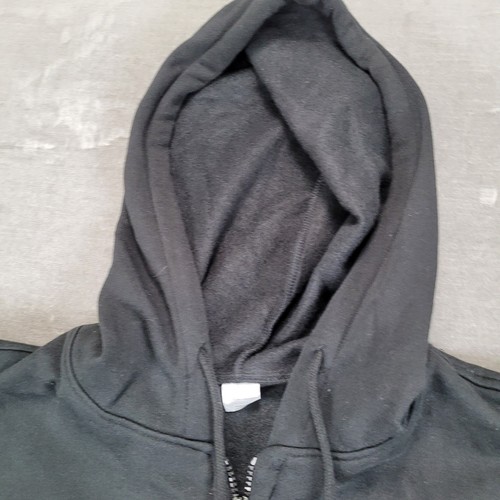 Jägermeister Hoodie schwarz mit Reißverschluss Hirsch Logo Grafikdruck Herren Größe M - Bild 7 von 9