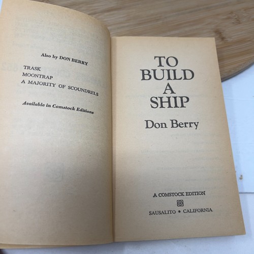 To Build a Ship, Don Berry 1977 Pocket Paperback First Viking Printing - Imagen 8 de 10
