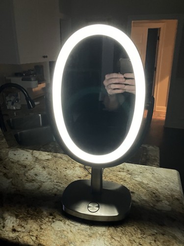 Zadro Newport LED Lighted Makeup Mirrors with 5X/1X Magnifications & Touch Pad - Picture 3 of 10