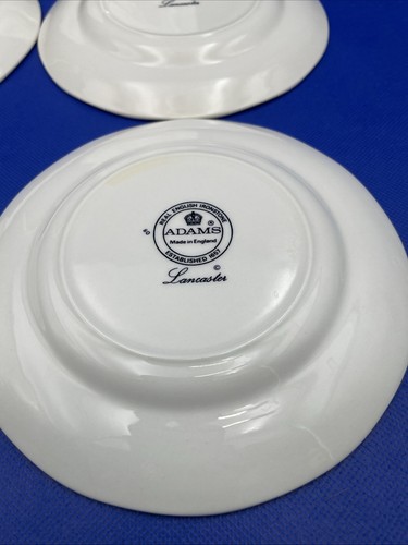 "Lote de 5 platos de pan y mantequilla Adams Ironstone Lancaster 6 1/4"" Inglaterra" - Imagen 8 de 9