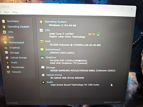Lenovo ThinkCentre M70q Gen 5 Tiny --- i7-14700T, 16GB Ram, 1TB SSD, WTY 2030 - Picture 7 of 9
