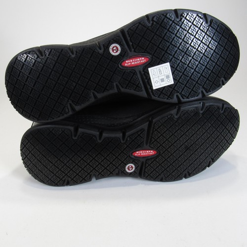 Skechers Work Shoe Womens Size 10 Black Arch Fit Alloy Toe Slip Resistant Safety - Picture 17 of 20