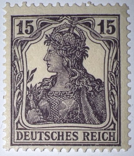 Travelstamps: Germany Deutches Reich Stamps - 15 Pfennig Mint MOGH. - Picture 3 of 6
