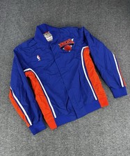 New York Knicks Mitchell  Ness Jacket Mens S 36 Blue 1992-93 Warm Up Jacket