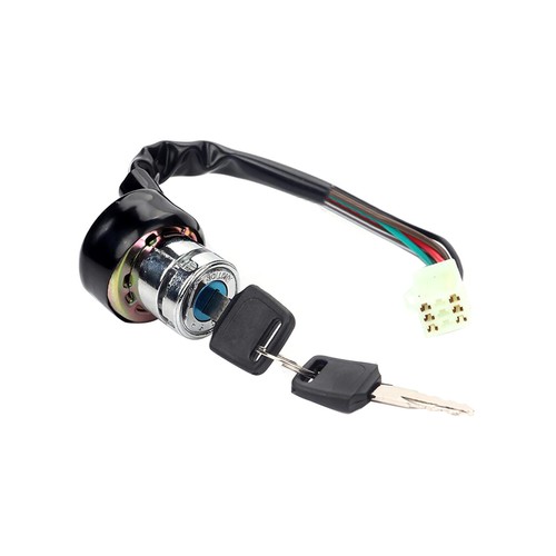 Universal Motorcycle 6 Wire Ignition Starter Off/On/On Switch Lock With Key - Picture 3 of 5