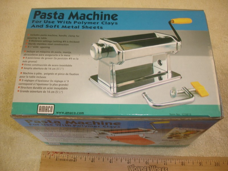 Amaco Pasta Machine for Polymer Clays and Soft Metal Sheets 12381S NEW