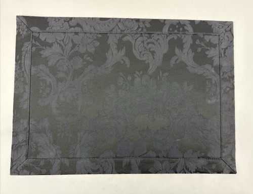 6er Set Waterford Kristall Bettwäsche Onyx Schwarz Barone Hof Tischsets - Bild 15 von 20