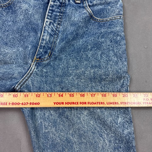 Vintage Guess Jeans Womens 30x27 Blue Acid Wash Made USA Denim Pants Ankle Zip - Picture 12 of 17