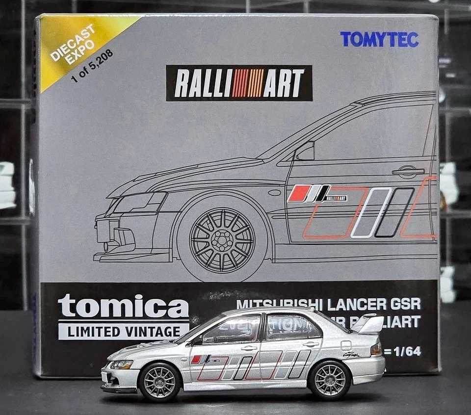 TOMICA LIMITED VINTAGE NEO MITSUBISHI LANCER EVOLUTION IX MR RALLIART IDE 2025 - Image 2 of 4