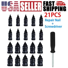 42PCS Tire Plug Kit Car Auto Vacuum Rubber Puncture Repair Nail Screwdriver Set