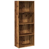 BüCherregal Altholz-Optik 60X30X152 Cm Holzwerkstoff Standregal
