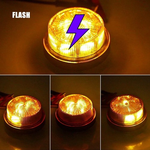 24-LED Beacon Strobe Light Flashing Warning Emergency Light Amber Roof Top Lamps - Picture 10 of 22
