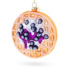 Blueberry Waffle Glass Ornament