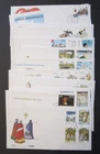 Eire - Ireland, 13 First day covers, 1988.  Olympics, Flowers, Police