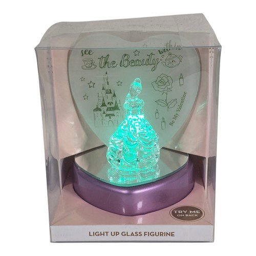 Disney's Light Up Glass Statuina Principessa Campana "Bellezza Incantata" da Collezione - Foto 9 di 9