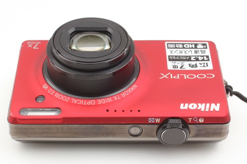 Cámara digital compacta inglesa [Exc+5] Nikon COOLPIX S6000 roja 14,2 MP JAPÓN - Imagen 9 de 11