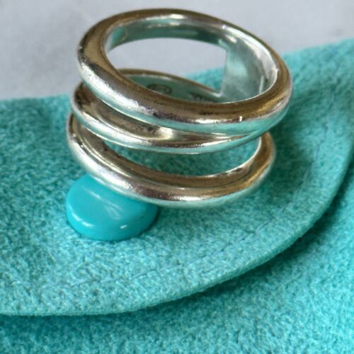 Tiffany & Co Sterlingsilber 3 Band Zick Zack Ring Damen 5 925 Klassiker Designer