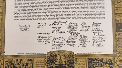 In CONGRESS July 4th 1776 Print 1964 - Picture 2 of 2