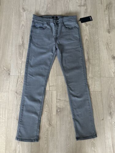 Jeans True Religion Rocco skinny/slim fit elasticizzato nuovo con etichette grigio W36 L32 - Foto 2 di 17