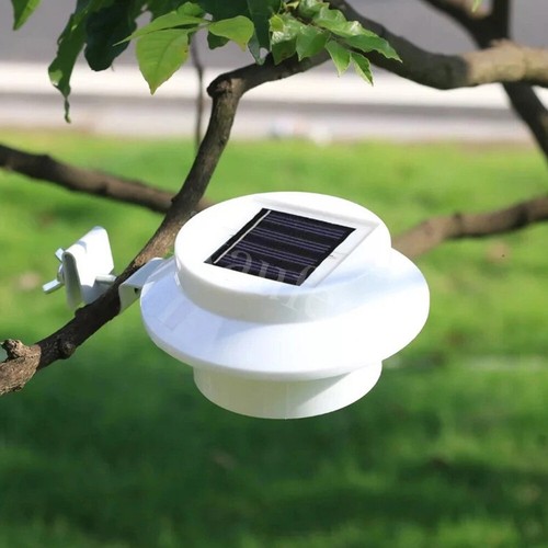 4X LED Solar Powered Light Outdoor Garden Security Wall Fence Gutter Yard Lights - Picture 7 of 12