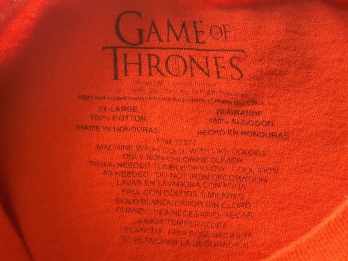 Game Of Thrones Mens 2XL XXL Red Short Sleeve T-shirt House Of Lannister - Bild 5 von 6