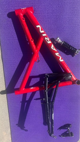 Marin Shoreline Trail 1999 - Full-Suspension Red Retro MTB Frame - Large 19" VOS - Picture 16 of 17