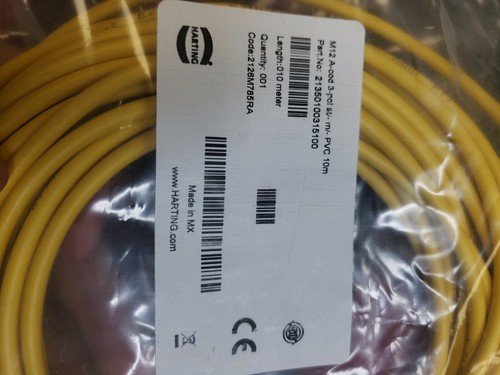 Harting 21350100315100 M12 A-CODE SINGLE ENDED OVERMO - Picture 3 of 3
